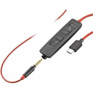 Poly Blackwire C3220 Wired On-ear, Over-the-head Stereo Headset - Black - Binaural - Supra-aural - 32 Ohm - 20 Hz to 20 kH