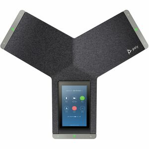 Poly Trio C60 IP Conference Station - Corded/Cordless - Bluetooth, Wi-Fi - Tabletop - Black - 3 x Total Line - VoIP - 12.7