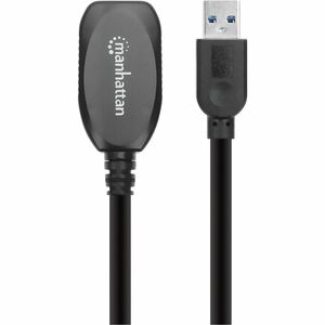 Manhattan Cable USB V3.0 Ext. Activa 5M Negro - Cable for Computador, Dispositivo USB - 5Gbit/s - Cable de extensión - Apa