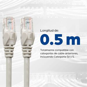 Intellinet 50 cm Category 6 Network Cable for Network Device - First End: 1 x RJ-45 Network - Male - Second End: 1 x RJ-45
