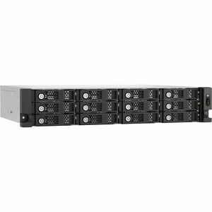 Sistema di archiviazione DAS QNAP - 12 x Vani totali - 2U Rack-Montabile - 0 x HDD installato - Supporto RAID