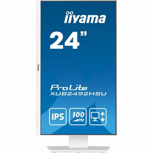 iiyama ProLite XUB2492HSU-W6 24 Zoll Class Full HD LED-Monitor - 16:9 Format - mattweiß - 60,5 cm (23,8 Zoll) Viewable - I