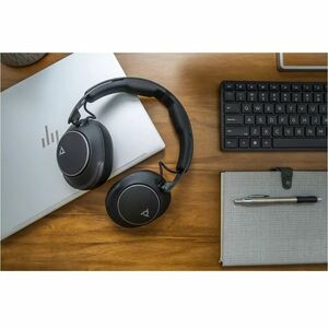 Poly Voyager Surround 80 UC Kabel/Kabellos Über das Ohr, Kopfbügel, Auf den Ohren Stereo Headset - Schwarz - Microsoft-Tea