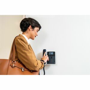Poly Edge E100 IP Phone - Corded - Corded - Desktop, Wall Mountable - VoIP - 2 x Network (RJ-45) - PoE Ports