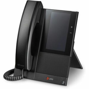Poly CCX 505 IP Phone - Corded - Corded/Cordless - Wi-Fi, Bluetooth - Desktop, Wall Mountable - Black - 24 x Total Line - 