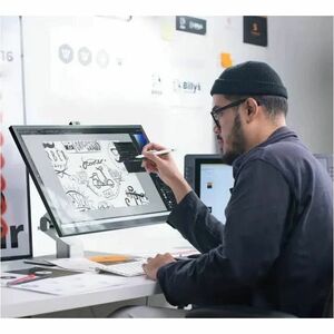 Alogic Clarity Fold Stand - 27" to 32" Screen Support - 18.11" Height x 11.02" Width - Table - Silver - For Touch Screen D