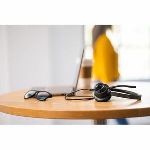 Poly Voyager 4300 UC 4320 Wired/Wireless Over-the-head, On-ear Stereo Headset - Black - Microsoft Teams Certification - Si