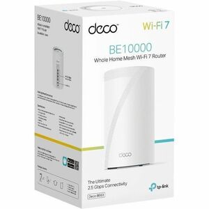 TP-Link Deco BE63 Wi-Fi 7 IEEE 802.11 a/b/g/n/ac/ax/be Ethernet Wireless Router - Tri Band - 2.40 GHz ISM Band - 6 GHz UNI