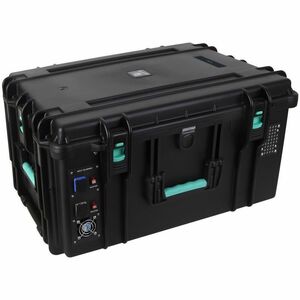 DEQSTER KT20C USB-C Tablet-Koffer (2. Gen.) für 20 Tablets, Drinnen, Draußen, AC, Schwarz, Türkis