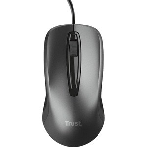 Trust Maus - USB 2.0 Typ A - Optisch - 3 Taste(n) - Schwarz - Kabel - 1200 dpi Auflösung - Scroll-Rad - Symmetrisch