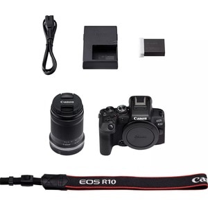 Canon EOS R10 24.2 Megapixel Mirrorless Camera with Lens - 18 mm - 150 mm - APS-C CMOS Sensor - Autofocus - 7.6 cm (3") To