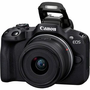Canon EOS R50 24.2 Megapixel Mirrorless Camera with Lens - 18 mm - 45 mm (Lens 1), 55 mm - 210 mm (Lens 2) - Black - APS-C