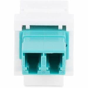 StarTech.com LC to LC Coupler, LC Fiber Coupler, LC/UPC Duplex Keystone Jack, Fiber Optic Keystone Coupler for Patch Panel