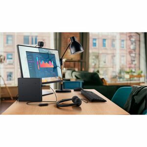 Headset - Audífonos Dell Alambricos -  con cable - WH3024-DWW - Color Negro - 3 años de garantía.