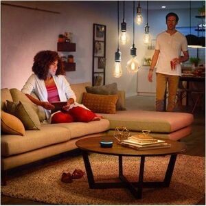 Philips Hue LED Filament Light Bulb - 7 W - ST19 Size - White Ambiance Light Color - E26 Base