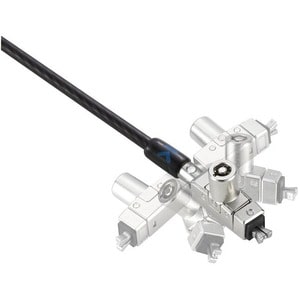 Kensington Slim N17 2.0 Keyed Laptop Lock for Wedge-Shaped Slots - Master Keyed - 1.80 m Cable - Master Keyed Lock - Carbo