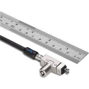 Kensington Slim N17 2.0 Keyed Laptop Lock for Wedge-Shaped Slots - 1.80 m Cable - Keyed Lock - Carbon Steel - For Notebook