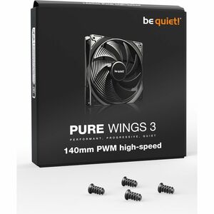 be quiet! Pure Wings 3 Kühllüfter - PC - 140 mm Maximum Fan Diameter - 208,30m³/h Maximum Airflow - 1800 U/Min - Langlebig