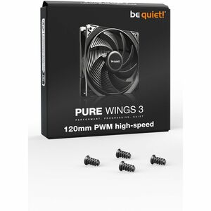 be quiet! Pure Wings 3 Kühllüfter - PC - 120 mm Maximum Fan Diameter - 101,26m³/h Maximum Airflow - 2100 U/Min - 9,1 Jahr(