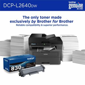 Brother DCP-L2640DW Wireless Laser Multifunction Printer - Monochrome - Gray - Copier/Printer/Scanner - 23.6 ppm Mono Prin