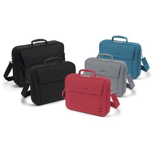 Dicota Eco Carrying Case for 38.1 cm (15") to 43.9 cm (17.3") Notebook - Black - 300D Polyethylene Terephthalate (PET) Bod