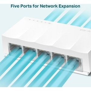 Switch Ethernet TP-Link LiteWave LS1005 5 Porte - 2 Layer supportato - 1,65 W Consumo energetico - Coppia incrociata - Des