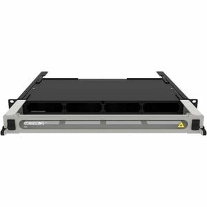 CommScope iPatch 48 Port(s) Network Patch Panel - Optical Fiber - Black, Silver - 48 x Duplex - 1U High - 19" Wide