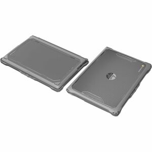 Extreme Shell-F2 Slide Case for HP G9/G8 Clamshell 11.6" (Grey/Clear) - For HP Chromebook - Clear, Gray - Shock Absorbing,