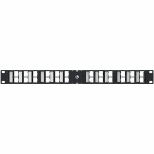 CommScope 24 Port(s) Modular Patch Panel - Black - 1U High - 19" Wide
