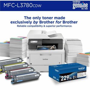Impresora Láser Multifunción Brother MFC-L3780CDW Con cable e inalámbrico - Color - Copiadora/Fax/Impresora/Escáner - 600 