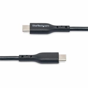 StarTech.com 2m (6ft) USB C Charging Cable, USB 2.0 Type-C Laptop Charger Cord, 60W 3A Power Delivery, TPE Jacket, Data Tr