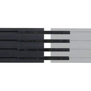 B-Tech System X Mounting Extension for Menu Board, Video Wall, Digital Signage Display, Mounting Rail, Wall Mount - Black 