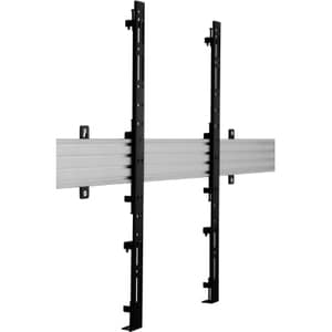 B-Tech System X Mounting Arm for Wall Mount, Mounting Rail, Flat Panel Display - Black - Height Adjustable - 106.7 cm to 1
