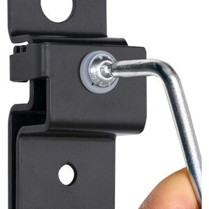 B-Tech System X Mounting Bracket for Mounting Rail, Mounting Column, Mounting Collar, Post, Video Wall - Black - 80 kg Loa