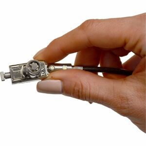 Noble NG04T Cable Lock For Notebook, Docking Station, Printer, Projector - 1.80 m Cable - Patented T-bar/Key Lock - Silver