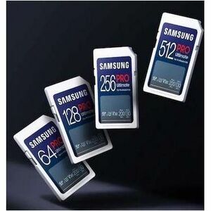 Samsung PRO Ultimate 64 GB Class 10/UHS-I (U3) V30 SDXC - 1 Pack - 200 MB/s Read - 130 MB/s Write - 10 Year Warranty