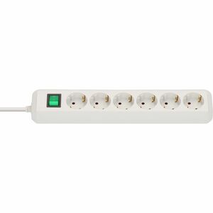 Brennenstuhl Eco-Line Steckdosenleiste - Winkelsteckverbinder - 6 x Wechselstrom - 3 m Kabel - 230 V AC Voltage - 3,50 kW 