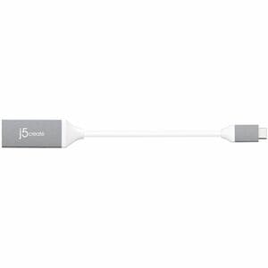 j5create JCA153G-N A/V-Adapter - 1 - 3840 x 2160 Supported - Grau, Weiß
