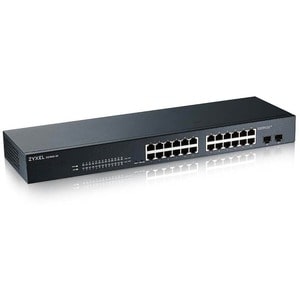ZYXEL GS1900 GS1900-24 24 Ports Manageable Ethernet Switch - Gigabit Ethernet - 10/100/1000Base-T, 1000Base-X - 2 Layer Su