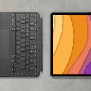 Logitech Combo Touch Keyboard/Cover Case Apple iPad Air (5th Generation), iPad Air (4th Generation) Tablet - Grey - Scuff 