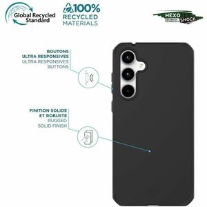 Coque MOBILIS SPECTRUM_R Durci - pour Samsung Galaxy A35 5G Smartphone - Noir - Solide - Résistant aux Bactéries, Résistan