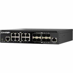 QNAP QSW-M3216R-8S8T 8 Ports Manageable Ethernet Switch - 10 Gigabit Ethernet - 2 Layer Supported - Modular - 80 W Power C