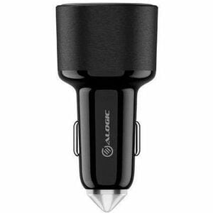100W car charger USB-C USB-A ports fast charging for laptops, tablets, and smartphones with 1m cable