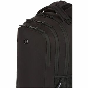 SwissGear Cecil Embroid 5532202416 Carrying Case (Backpack) for 16" Notebook - Black - 600D Polyester Body - Handle, Shoul