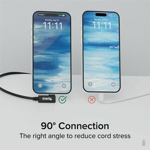 Plugable Thunderbolt 4 Cable Right Angle 40Gbps with 240W EPR Charging, 8K Display, Intel Certified - 2.6 Feet (80CM) Comp