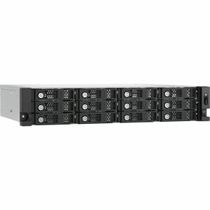 QNAP TL-R1200PES-RP 12 x Total Bays DAS Storage System - 2U Rack-mountable - 0 x HDD Installed - RAID Supported