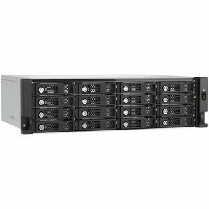 QNAP TL-R1600PES-RP Drive Enclosure SATA/600, SATA/300 - PCI Express Host Interface - 3U Rack-mountable - Hot Swappable Ba