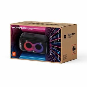 JBL PartyBox Club 120 Portable Bluetooth Speaker System - 160 W RMS - Black - 40 Hz to 20 kHz - Battery Rechargeable - USB