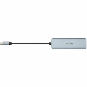 Dicota USB-Hub - USB-Typ C - 1,25 GB/s - Notebook - Silber - 4 Total USB Port(s) - 4 USB 3.0 Port(s) - Mac, PC
