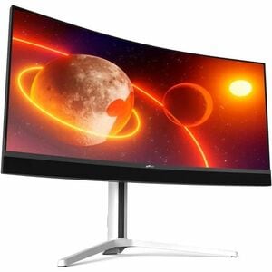Mobile Pixels 34" Class WQHD Curved Screen Gaming Mini LED Monitor - 34" Viewable - Mini LED Backlight - 2560 x 1440 - 100